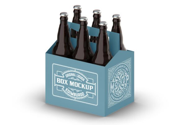 Download Pack Beer Bottle Carrier Mockup - Pack Collection