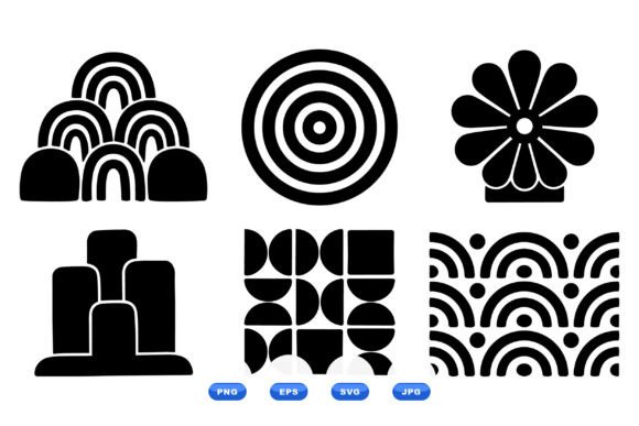 Download Retro Geometric Shapes Clipart - Retro geometric shapes Collection