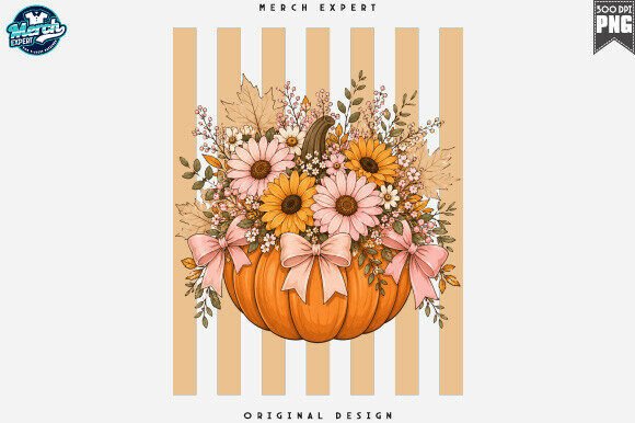 Download Autumn Pumpkin Flower Bouquet PNG - Autumn Collection