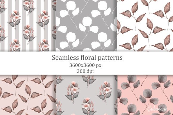 Download Autumn Seamless Floral Patterns - Autumn Collection