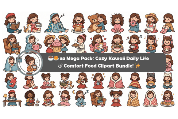 Download 53 Mega Pack: Cozy Kawaii Daily Life - Pack Collection