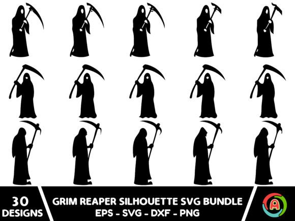 Download Grim Reaper Silhouette Svg Bundle - Premium Resources