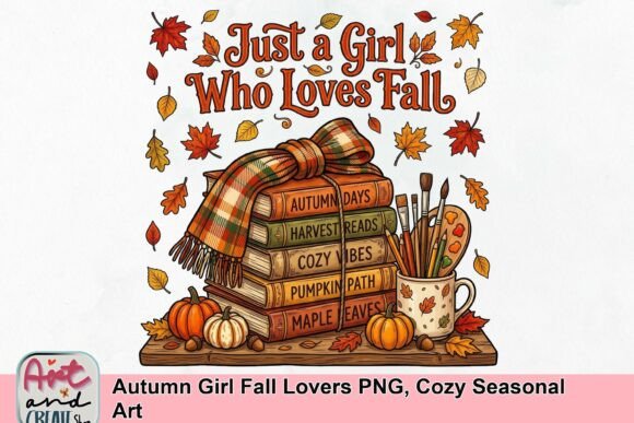Download Autumn Girl Fall Lovers PNG, Cozy Seasonal Art - Autumn Collection