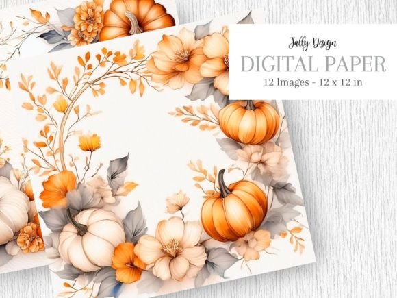Download Elegant Ivory Pumpkins Autumn Frames - Premium Resources
