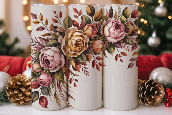 Download Autumn Blooms 20oz Tumbler Wrap - Autumn Collection