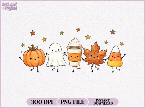 Download Cute Fall Autumn Halloween PNG - Autumn Collection