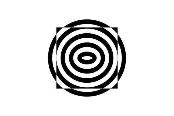 Download Black Abstract Retro Geometric Shapes - Retro geometric shapes Collection
