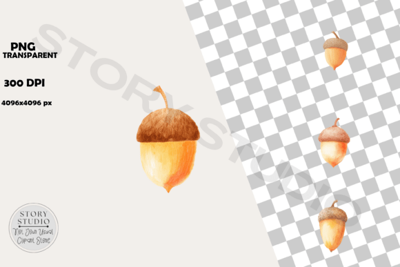 Download Cute Acorn Clipart for Autumn Crafts - Autumn Collection
