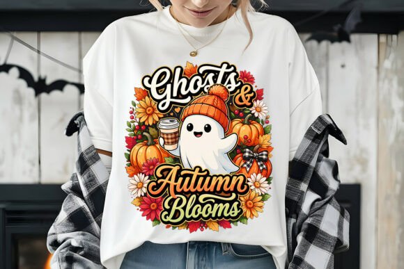 Download Ghost &amp; Autumn Blooms PNG - Autumn Collection