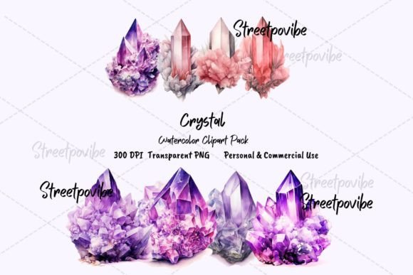 Download Crystals Quartz Clipart PNG Pack Digital - Pack Collection