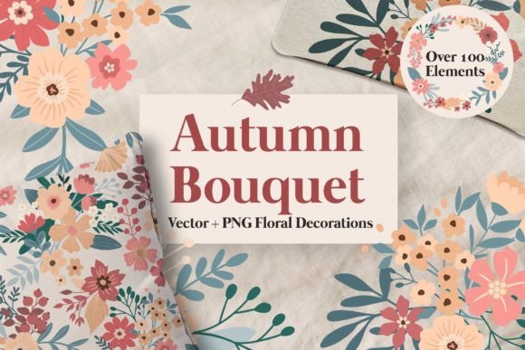 Download Autumn Floral Illustrations - Autumn Collection