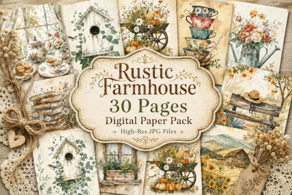 Download Rustic Autumn Journal Paper Collection - Autumn Collection