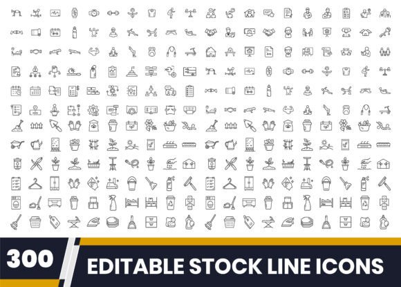 Download Modern Line Icon Pack 300+ Vectors - Pack Collection